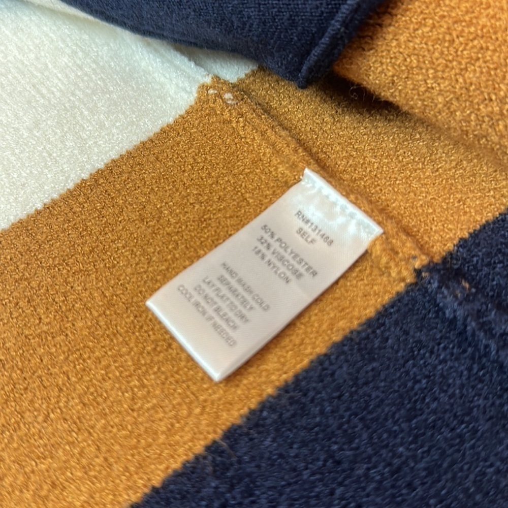 Fate cozy Shaw collar striped cardigan with pockets - Picture 5 of 10